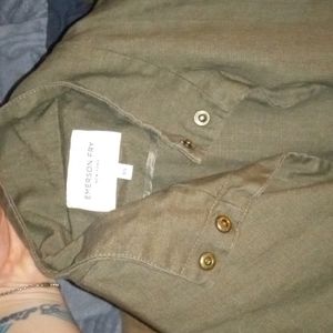 Emerson Fry XS khaki linen coat